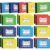 Fainne 20 Pack Half Size Composition Notebooks,Multicolor