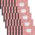 Fainne 30 Pack Composition Notebooks Half Size 4-7/8 x 7-1/2 Inches Wide Ruled Half Page Composition Notebook for Journal School Classroom Supplies 40 Sheet(Red,Snowflake Style)