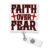 Faith Over Fear Badge Reel with Retractable Clip Christian Jesus