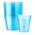 FALAH Disposable Plastic Cups, Blue, 8.79 fl oz, 24 Count – Lightweight Party Cups for Cold Beverages, Events, Gatherings, Home & Office Use