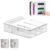 FALAH Food Storage Bag Organizer, 4 in 1 Plastic Bag Organizers for Kitchen Storage, Baggie Organizer for Drawer with Removable Labels, Gallon, Quart, Sandwich (White)