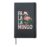 Fa La La Mingo Flamingo Christmas Pun Hardcover Journal, Black