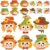 Fall Crafts for Kids 30 Sets DIY Autumn Scarecrow Art Stickers Thanksgiving Crafts Kit Make Your Own Scarecrow Head for Kindergarten School Classroom Activities Home Holiday Games Party Supplies