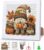 Fall Cross Stitch Kits, Cross Stitch Kits for Adults Beginner with Framed