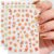 Fall Leaf Nail Stickers for Nail Art, 3Sheet Autumn Maple Leaves Nail Decals Gold Foil Maple Pattern Thanksgiving Day Nail Art Supplies for Women