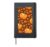 Fall Leaves Phone Gift Halloween Thanksgiving Pumpkin Hardcover Journal, Black