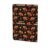 Fall Leaves Thanksgiving Funny Turkeys Black Leather Journal Cover