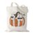 Fall Pumpkin Ghost Tote Bag Book Lover Gift Halloween Library Bookish Gifts