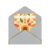 Fall Sunbloom Print Grandparents Day Folded Card With Envelope