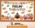 Fall Thanksgiving Bulletin Board Feelin Thankful Pie Turkey Classroom Decor