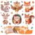 Fall Woodland Animal DIY Art Craft Kit for 3+ Kids Boy Girl Child 12 Pack