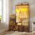 Famovoneer Freestanding Clothing Rack with 5 Drawer, 3 Shelves & LED, Brown