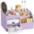 fanado Makeup Organizer 2 Drawer (Purple, Makeup Organizer)
