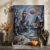 Fanciful Autumn Village Scene Pumpkins Halloween Canvas Wall Art 16×20