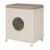FANTASK 45L Storage Container with Lid, Mobile Wardrobe with Transparent Window, Portable Laundry Basket for Home, Laundry & Bedroom (Grey)