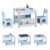FANTASK Children’s Table with 2 Chairs Wood 3-Piece Furniture Set