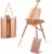 FANTASK Easel with Shelf and Drawer 71 x 114 x 180 cm, Artist Easel Made of Beech Wood, Adjustable Floor Easel for Canvases up to 86 cm