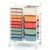FANTASK Rolling Cart with 14 Stackable Drawers, Rolling Container with Wheels, Worktop, Utility Trolley, Household Wan for Bathroom, Kitchen, Office (Colourful, 14)