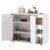 FANTASK Shoe Cabinet with 2 Doors, 80 x 31 x 64.5 cm, Entrance Area with Soft Close & Adjustable Open Shelves, Shoe Chest of Drawers, Shoe Rack for Hallway, Hallway and Living Room (White)