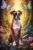 Fantasy Dog and Butterflies Jigsaw Puzzle for Adults, Premium Artistic Dog Themed Puzzle for Room Aesthetic Decoration