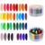 FANYUETIAN 36 Count Washable Peanut Crayons for Kids Ages 1-8 | Break-Resistant No-Mess Chunky Crayons for Smooth Paper Application | Travel-Friendly Toddler Gift Set with Storage Case