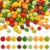 FASHEWELRY 255pcs Autumn Wood Beads 12mm 16mm Halloween Christmas