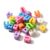 FASHEWELRY 40Pcs Iridescent Large U Letter Beads for Paracord Keychains