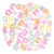 FASHEWELRY 50Pcs Large Hole Luminous Letter Beads Glow in the Dark Chunky Alphabet Beads Random Mixed Letter Paracord Bead for Keychains Paracord Making Bag Charms Kits Shoelaces