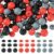 FASHEWELRY 90Pcs Round Silicone Focal Beads Bulk 15mm Rondelle Rubber Beads