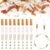 FASHEWELRY Brown Acrylic Column Tube Bead 3mm Brass Loose Spacer Bead Kit