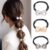 Fashey Rhinestone Hair Ties Bow Ponytail Holder Hair Accessories for Women