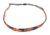 Fashion Accessories Now Brown headband woven oval link pattern jelly skinny narrow headband soft stretch hair grip teeth 3/8 inch wide woven basketweave