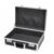 FashionCha Aluminum Storage Case Lock Box Organizer Briefcase Holder with Digit Code and Portable Design suitable for home use office organization travel, Black, M P-lock
