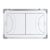 FashionCha Portable Whiteboard with Red Blue Markers Aluminum Alloy Frame PVC Material Board Eraser Marker Pen Suitable for Game Strategy Planning School Lectures Team Briefings