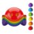 Fat Brain Toys bilibo Midi by MOLUK, 6 Set Classic Colors, Open-Ended Creative Play Toy for Toddlers and Kids Ages 2 and Up