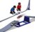 FateGo Gravity Car Track Set with Jump Track Pieces, Dual-Lane Die-cast Car Track Toy Compatible with 1:64 Diecast Cars