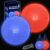 FATEUAER 8.5 Inch Light up Kickball Set, Dodgeballs 2 Pack, Playground Balls Gift for Kids, Glow Bouncy Balls Includes Pump Storage Bag, Glow in the Dark Party Supplies