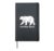 Father Bear Polar Bear Father Family Hardcover Journal, Black