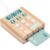 FAUOSWUK Wooden Cash Register Toy with Scanner and Play Money