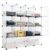 Fautostary16-Cube Storage Shelf White Bookcase Toy Organizer Cube Shelving