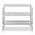 fautostary 3-Tier Shoe Rack Non-Woven Gray Compact Storage