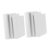 Faux Book Set Paper Board Stackable Grey White 6pcs Decor
