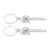 FAVOMOTO 2pcs Alloy Chainsaw Key Fob Keychains with Sturdy Design and Smooth Surface, Easy to Access Keys, Industrial Style Vintage Metal Keyrings for Men in Work Environments and Outdoor