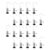 FAVOMOTO 40pcs Stainless Steel Laundry Clips for Clothes and Hats, Space-Saving Hook with Smooth Surface for Easy Organization in Bathrooms and Closet Rods, Sturdy Metal and Rubber Design