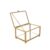 FAVOMOTO Vintage Glass Jewelry Display Box Rectangular Lidded Organizer