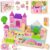 FCSONU Wooden Building Blocks for Toddlers 1-3, Wood Castle Blocks Set – Sorting & Stacking Toys, Kid Montessori Toys Ages 2+, Christmas 1st Birthday Gifts for Boys Girls Baby