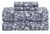 Feather & Stitch Softest 100% Cotton Sheets, 300 Thread Count Percale Weave Bedding, 16″ Deep Pocket, Cooling Sheets, Breathable Bed Set, Hotel Premium Quality (King, Twilight Bloom Indigo)