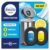 Febreze Trash Odor Fighter, Trash Can Air Freshener, Stick-On Deodorizer for Garbage Cans, Diaper Pails, Works with Scented Trash Bags, Fresh Lemon and Linen & Sky Scents, 2 Holders + 2 Refills