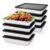 fecoqi 8 PCS Stainless Steel Food Storage Containers with lids