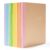 feela 16 Pack Composition Notebook Bulk, Kraft Cover Lined Blank College Ruled Travel Journals with Pastel Color Spine For Women Students Office, 60 Pages, 8.3”x 5.5”, A5, 8 Pastel Colors